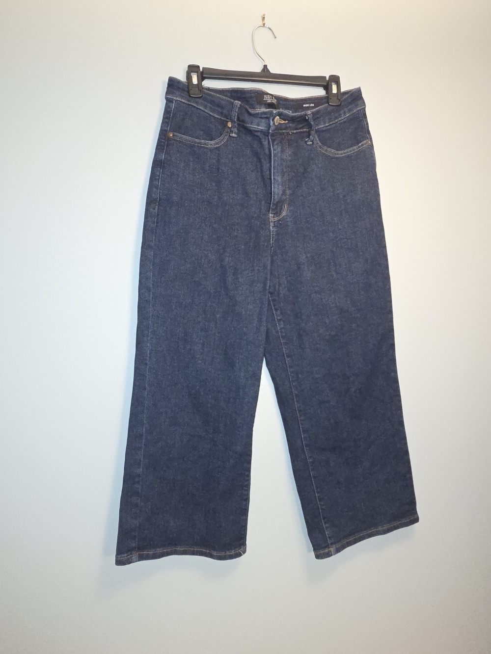 Classic High-Rise Wide-Leg Denim Jeans  Cropped Judy Blue